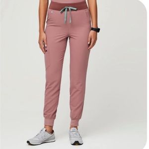 Figs Zamora High Waisted Joggers- Mineral Mauve